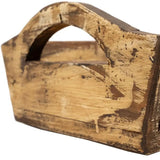 20" Antiqued White And Brown Reclaimed Wood Handmade Serving Tray With Handles - Homeroots - Flyclothing LLC
