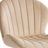 Set of Two Beige and Black Faux Leather and Aluminum Adjustable Height Swivel Bar Chairs - HomeRoots - Flyclothing LLC