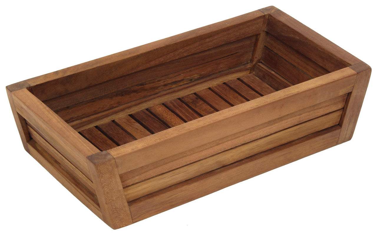 12" Brown Solid Wood Organizing Box - HomeRoots - Flyclothing LLC