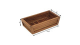 12" Brown Solid Wood Organizing Box - HomeRoots - Flyclothing LLC