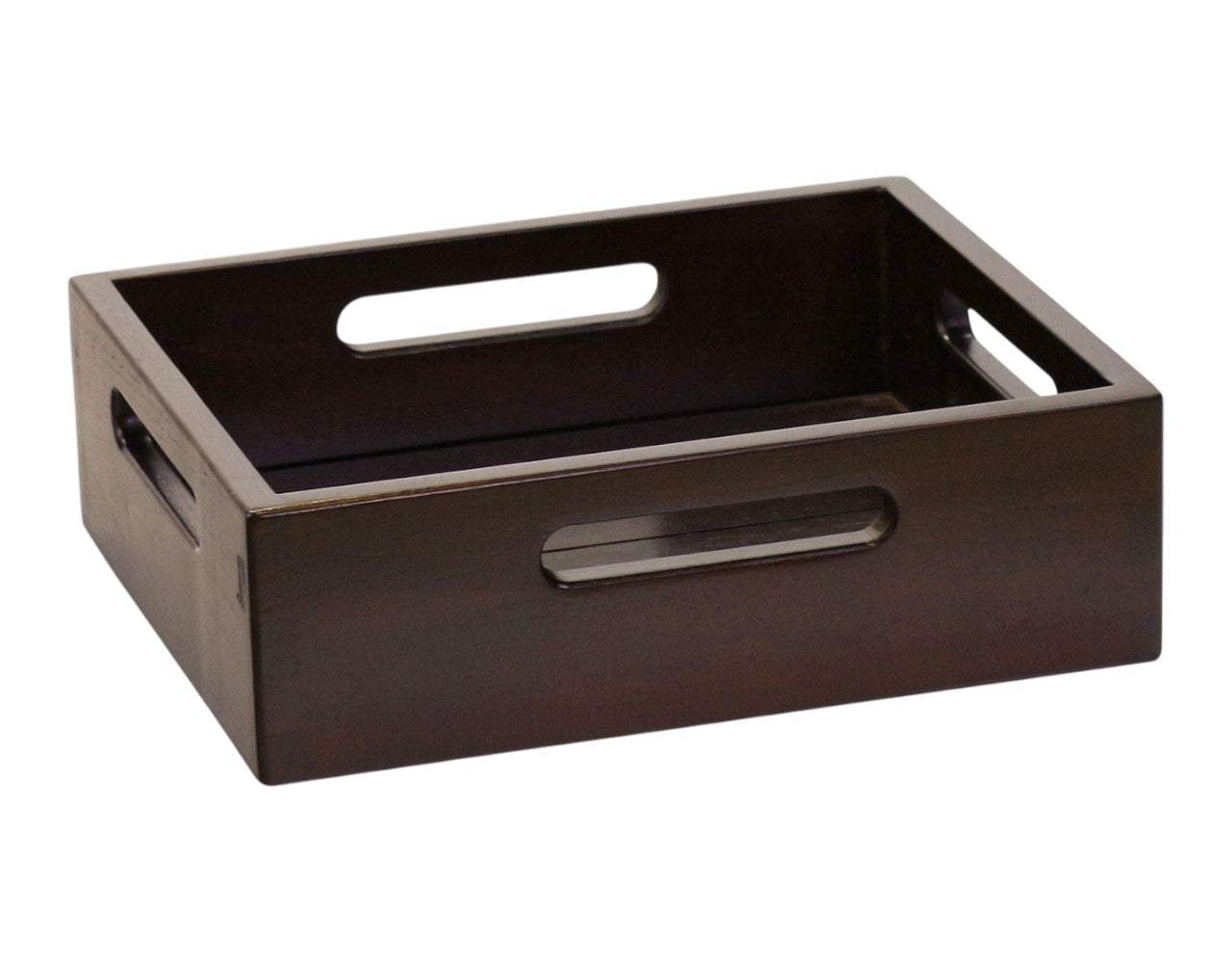 13" Black Solid Wood Organizing Box - HomeRoots - Flyclothing LLC