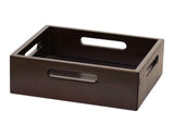 13" Black Solid Wood Organizing Box - HomeRoots - Flyclothing LLC