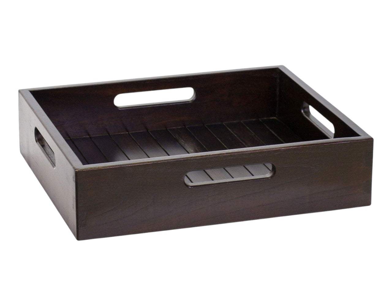 16" Black Solid Wood Organizing Box - HomeRoots - Flyclothing LLC