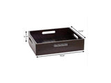 16" Black Solid Wood Organizing Box - HomeRoots - Flyclothing LLC