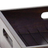 16" Black Solid Wood Organizing Box - HomeRoots - Flyclothing LLC