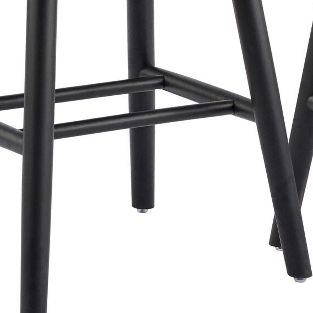 Set of Two Black Solid Wood Windsor Back Dining Side Chairs - HomeRoots - Flyclothing LLC