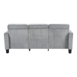 84" Gray Corduroy Sofa - HomeRoots - Flyclothing LLC