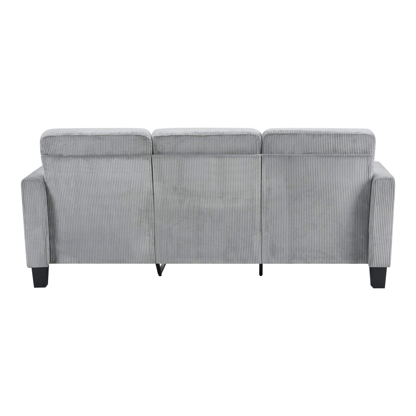 84" Gray Corduroy Sofa - HomeRoots - Flyclothing LLC