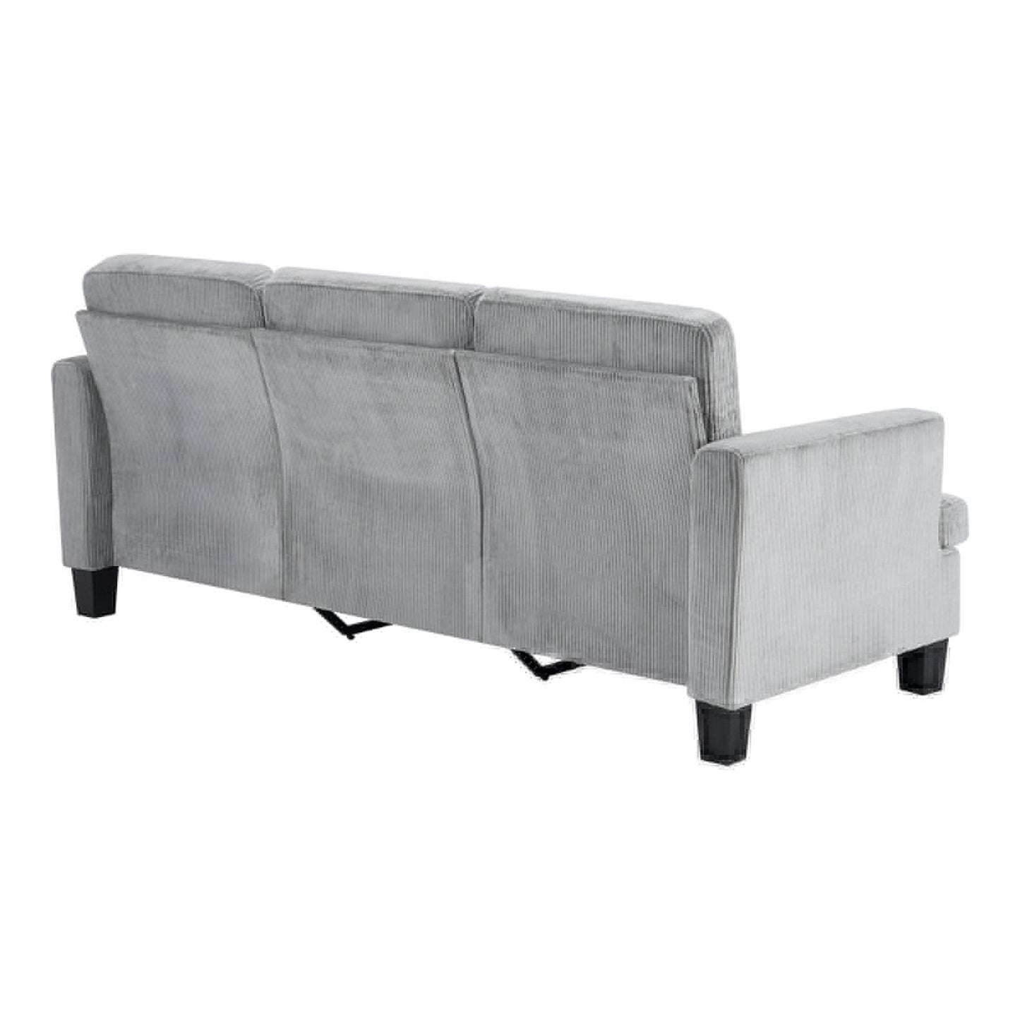 84" Gray Corduroy Sofa - HomeRoots - Flyclothing LLC