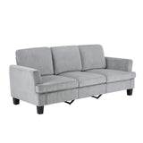 84" Gray Corduroy Sofa - HomeRoots - Flyclothing LLC