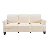 84" Beige Linen Sofa - HomeRoots - Flyclothing LLC