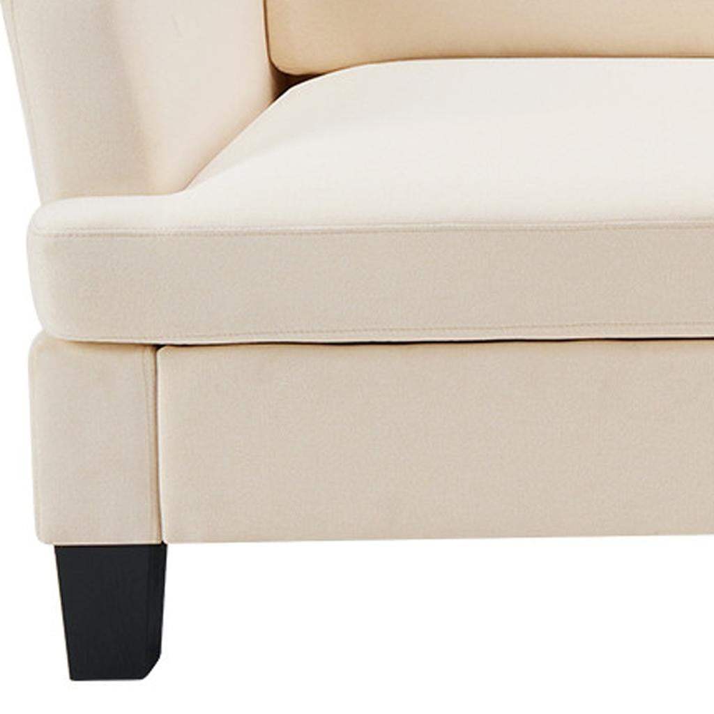 84" Beige Linen Sofa - HomeRoots - Flyclothing LLC