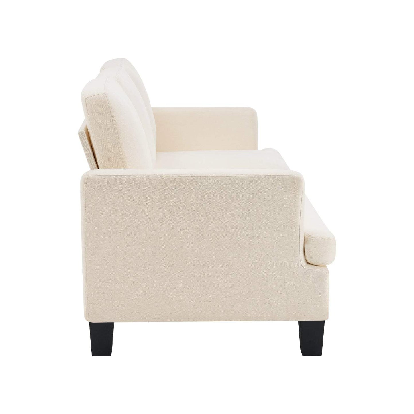 84" Beige Linen Sofa - HomeRoots - Flyclothing LLC