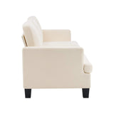 84" Beige Linen Sofa - HomeRoots - Flyclothing LLC