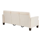 84" Beige Linen Sofa - HomeRoots - Flyclothing LLC