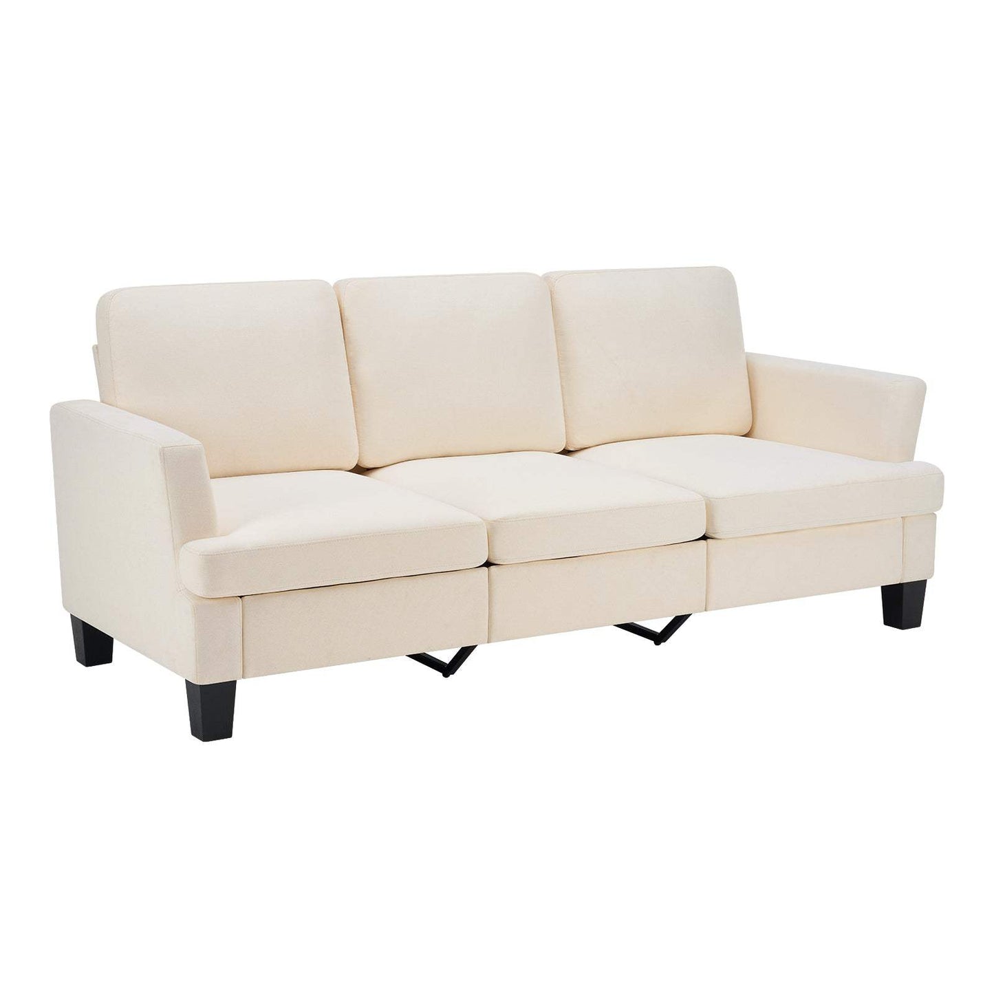 84" Beige Linen Sofa - HomeRoots - Flyclothing LLC