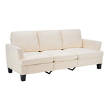 84" Beige Linen Sofa - HomeRoots - Flyclothing LLC