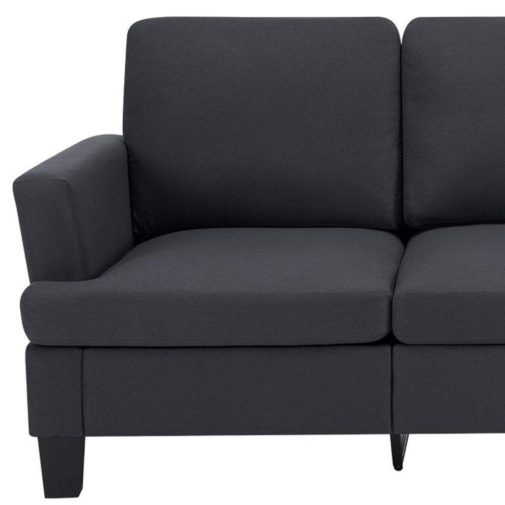 84" Dark Gray Linen Sofa - HomeRoots - Flyclothing LLC