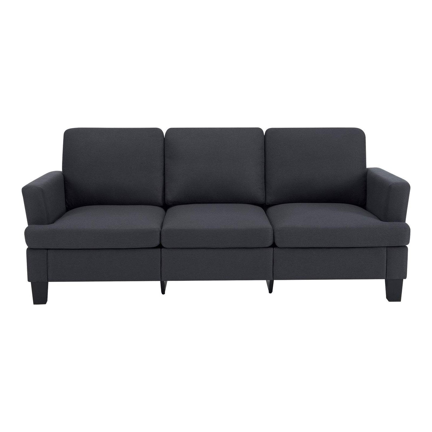 84" Dark Gray Linen Sofa - HomeRoots - Flyclothing LLC