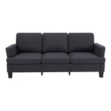 84" Dark Gray Linen Sofa - HomeRoots - Flyclothing LLC