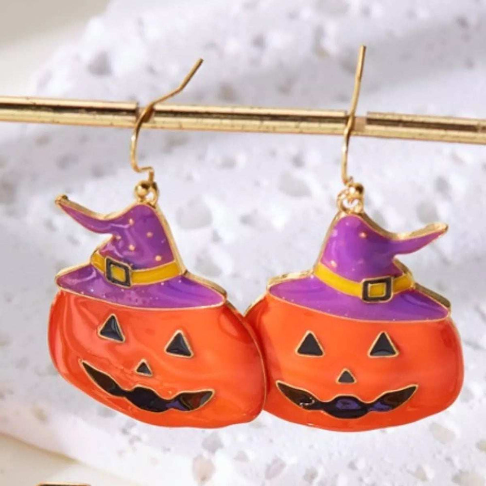 Halloween Pumpkin Dangle Earrings - Trendsi - Flyclothing LLC