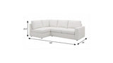108" Beige Chenille Modular Sofa With Toss Pillows - HomeRoots - Flyclothing LLC