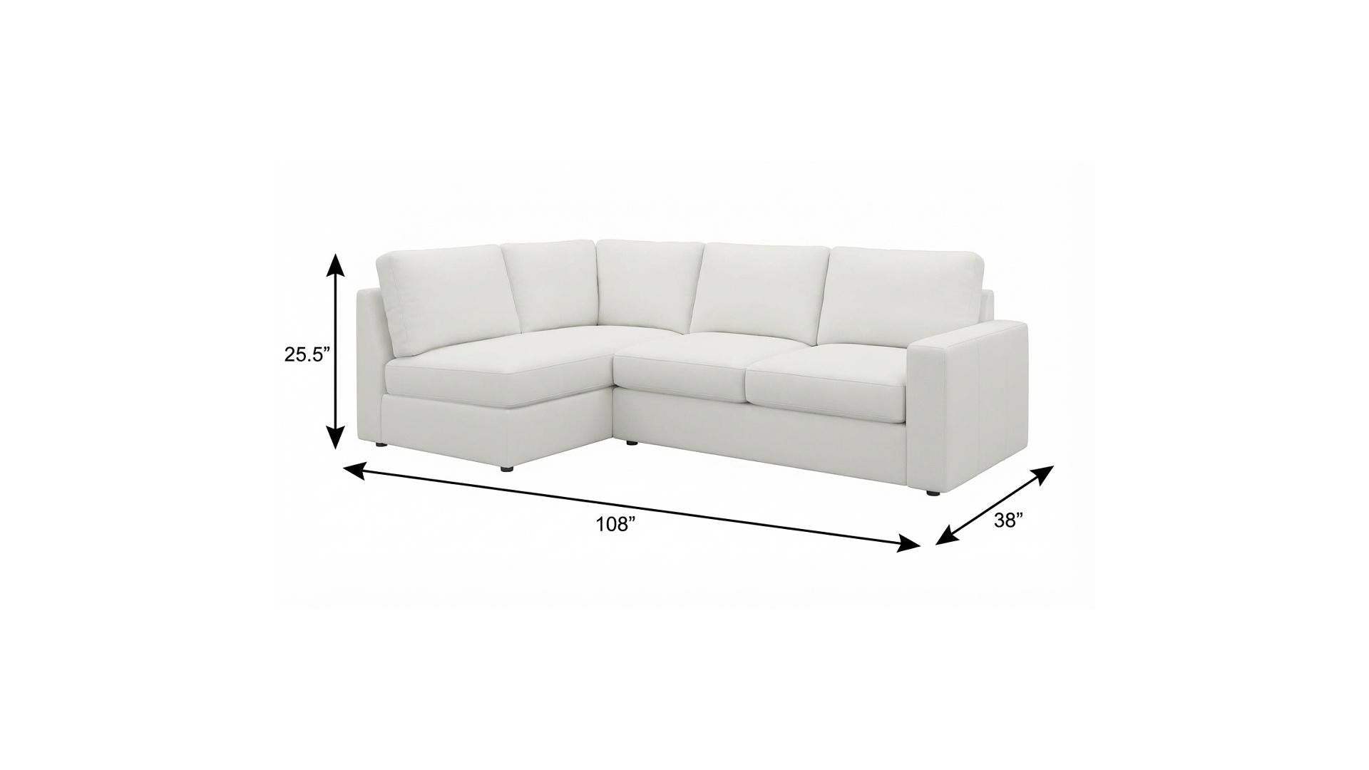 108" Beige Chenille Modular Sofa With Toss Pillows - HomeRoots - Flyclothing LLC