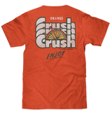 Orange Crush Soda Front and Back Print T-Shirt - Orange Heather