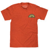 Orange Crush Soda Front and Back Print T-Shirt - Orange Heather