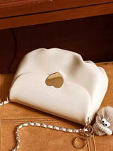 Heart Buckle Chain Crossbody Bag - Trendsi - Flyclothing LLC