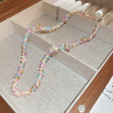 Titanium Steel Rice Bead Necklace - Trendsi - Flyclothing LLC