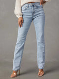 High Rise Jeans with Pockets - Trendsi