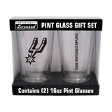 San Antonio Spurs 16oz Gameday Pint Glass 2 Pack