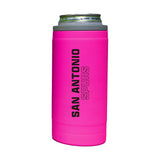 San Antonio Spurs 12oz Electric Stacked Soft Touch Slim Coolie