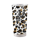San Antonio Spurs 20oz Neutral Leopard Stainless Steel Tumbler - Logo Brands - Flyclothing LLC