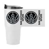 San Antonio Spurs Alternate Logo 30oz Gameday Powder Coat Tumbler - Logo Brands - Flyclothing LLC