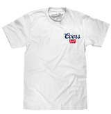 Coors Banquet Beer Front Back T-Shirt - White