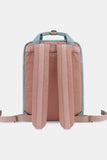 Himawari Contrast Waterproof Nylon Backpack Bag - Trendsi
