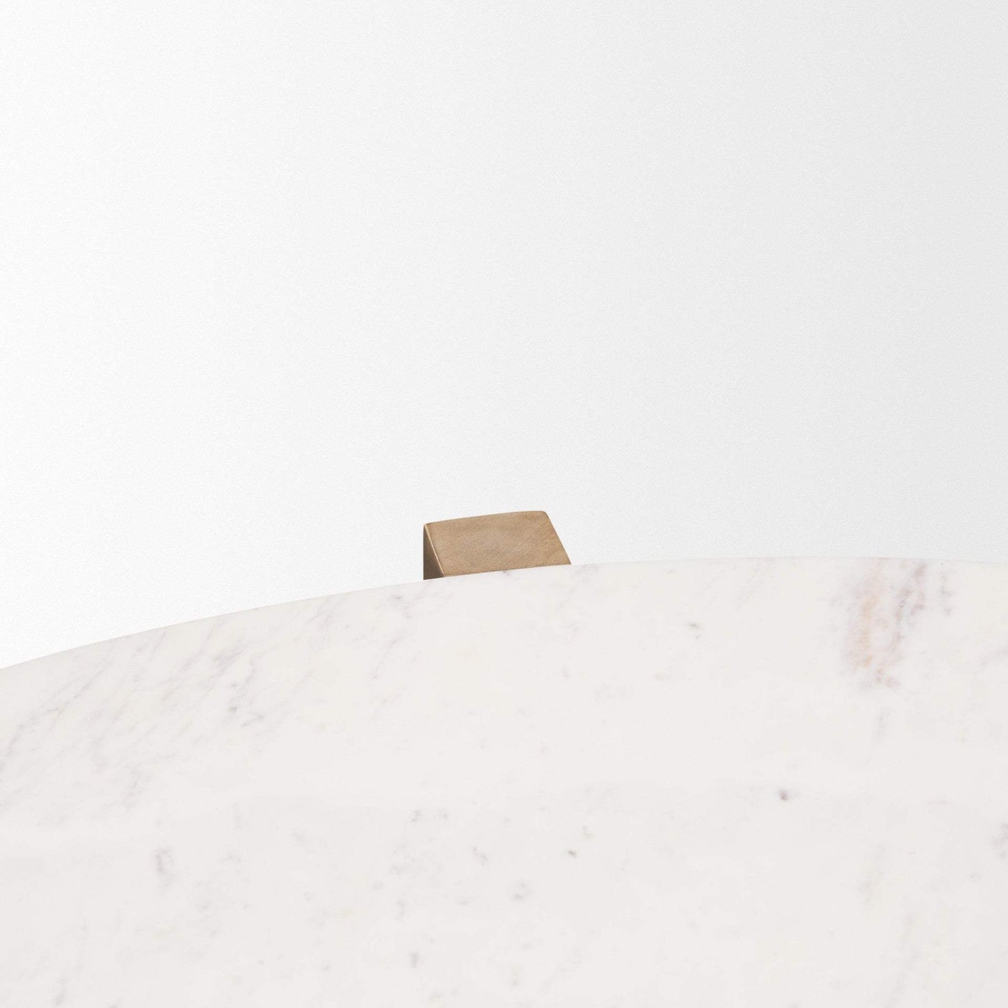 48" White and Brown Marble and Solid Wood Round Coffee Table - HomeRoots - Flyclothing LLC