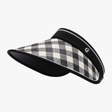 Plaid Natural Grass Adjustable Sun Hat - Trendsi - Flyclothing LLC