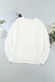 Round Neck Dropped Shoulder Sweatshirt - Trendsi - Flyclothing LLC