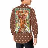 Baha Ranch Cowgirl Says God Bless Western Button Up Shirt