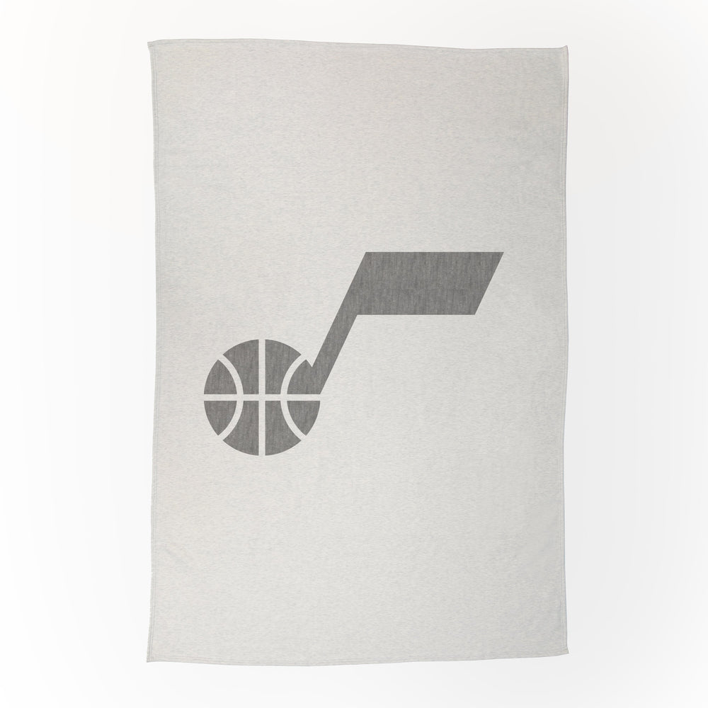 Utah Jazz Oversized Logo Sublimated Sweatshirt Blanket