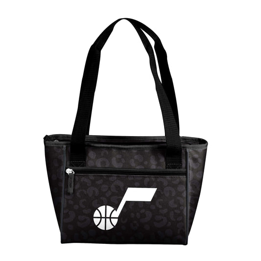 Utah Jazz Leopard Print 16 Can Cooler Tote - Logo Brands - Flyclothing LLC