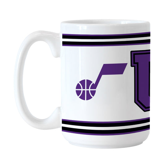 Utah Jazz 15oz Overtime Stripe Sublimated Mug
