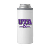 Utah Jazz Letterman 12 oz Slim Can Coolie