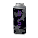 Utah Jazz Black Camo 12oz Slim Can Coolie