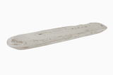 30" White Solid Wood Oval Dough Bowl - HomeRoots - Flyclothing LLC
