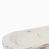30" White Solid Wood Oval Dough Bowl - HomeRoots - Flyclothing LLC