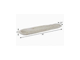30" White Solid Wood Oval Dough Bowl - HomeRoots - Flyclothing LLC
